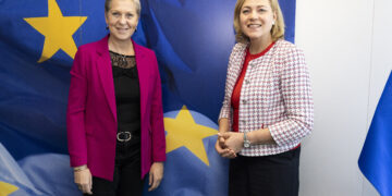 French digital affairs minister Anne Le Hénanff, who urged online resale platforms to remove listings suspected of involving goods stolen during the looting.
