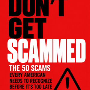 DON’T GET SCAMMED by A.K. Strathmore — bold red, black and white ebook cover