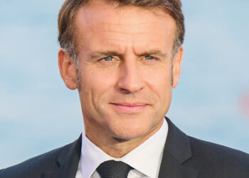 French President Emmanuel Macron at the 2025 United Nations Ocean Conference in Nice