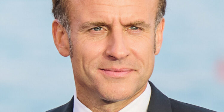 French President Emmanuel Macron at the 2025 United Nations Ocean Conference in Nice