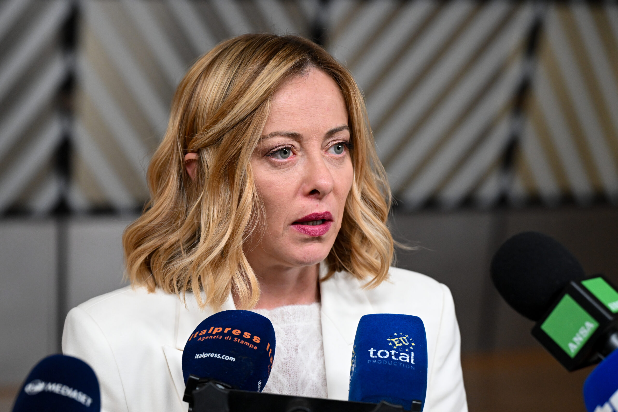 Italian Prime Minister Giorgia Meloni, whose government resisted a fixed year-end deadline for the EU budget agreement
