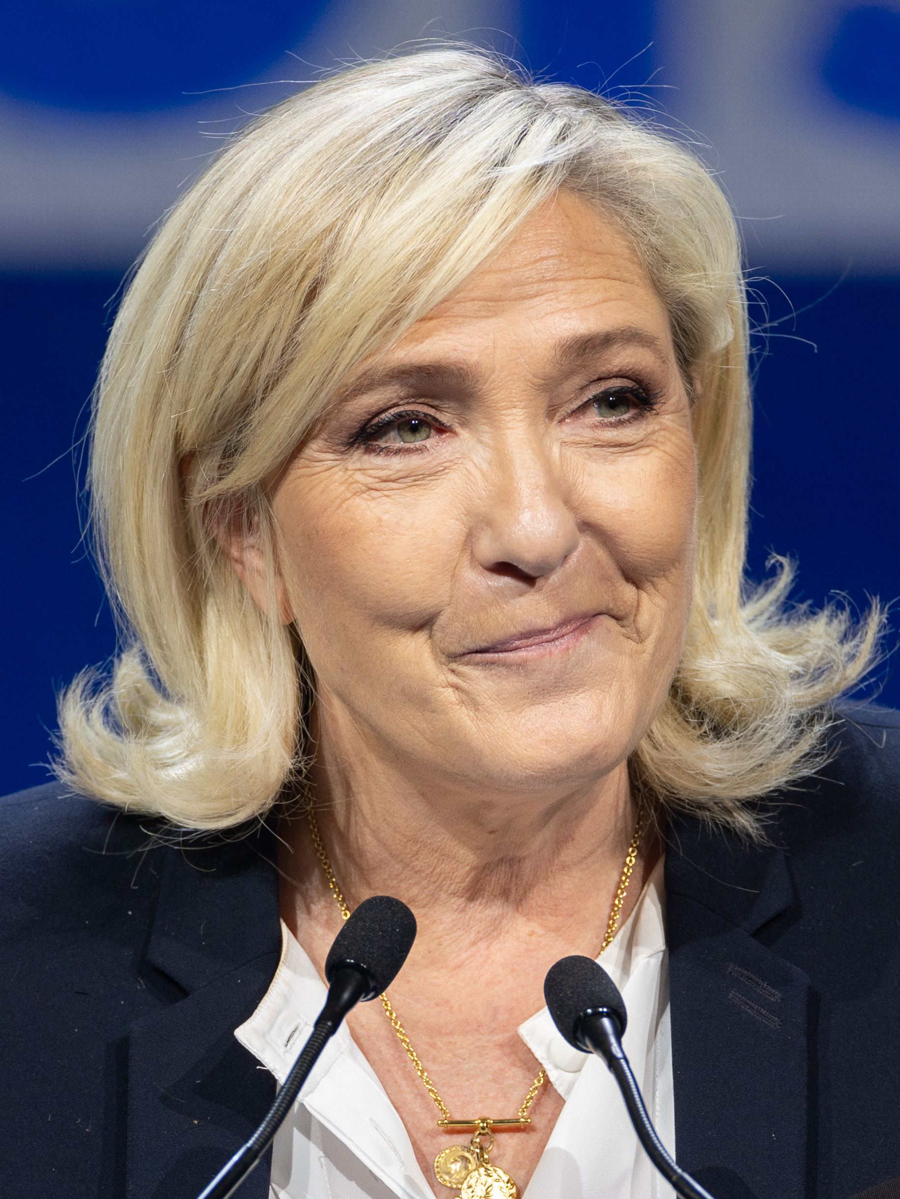 Marine Le Pen during a public appearance in February 2025.