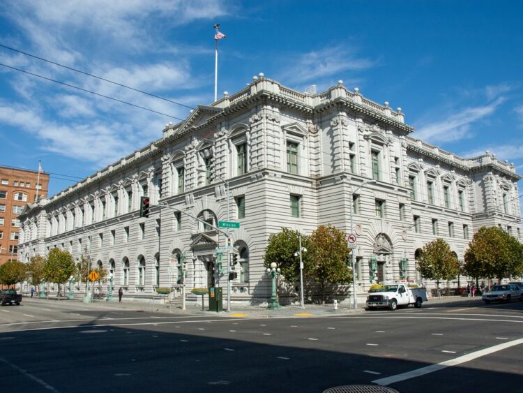 Exterior of the U.S. Court of Appeals for the Ninth Circuit courthouse in San Francisco.