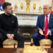 Ukrainian President Volodymyr Zelenskyy and US President Donald Trump during a February 2025 meeting at the White House.
